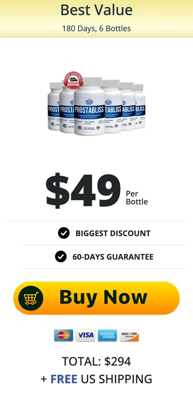 ProstaBliss 6 Bottle Price